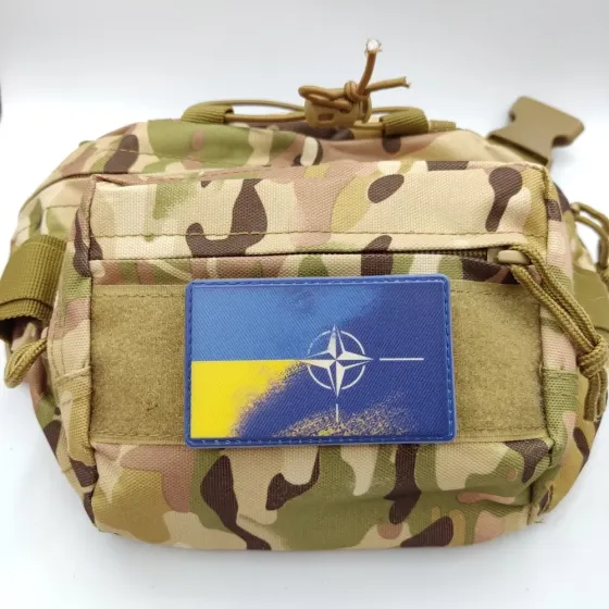 Патч / шеврон прапор НАТО - Україна Запоріжжя