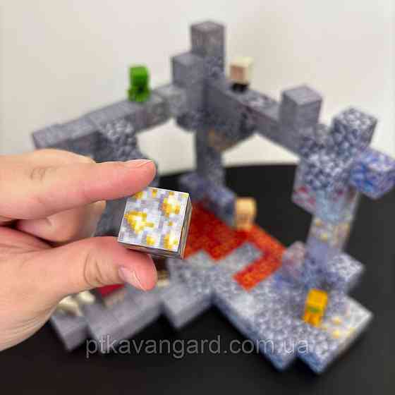 Магнитный конструктор майнкрафт шахта 134 магнитных блока, с фигурками Dream World LZCK 015 Хмельницкий