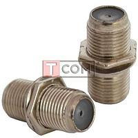 Антенний перехідник гніздо F - гніздо F, корпус метал (Тип 1) Полтава - фото 1