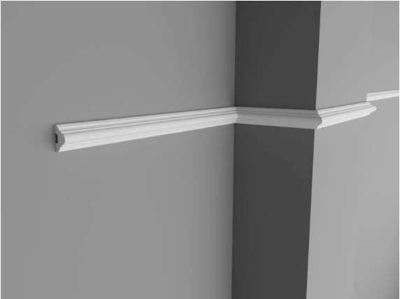 Молдинг М20.12 под покраску из полимера высокой плотности  (2000х20х12мм) Днепр - изображение 1