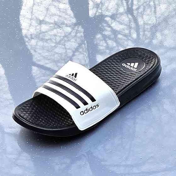 Чоловічі Білі Шльопанці Adidas Чорні Сланці Тапочки Адідас (розміри: 41,44) Дніпро