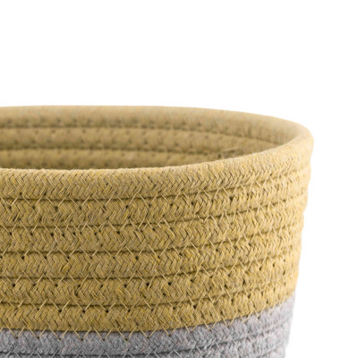 Кошик для зберігання Ardesto Vigor Плетений Бавовняний шпагат Коричневий / сірий 3.5 л (ARHC2504BG) Вінниця - фото 3