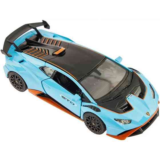 Дитяча автомодель "Lamborghini Huracan STO" Rastar 64300 блакитний, масштаб 1:32 Вінниця