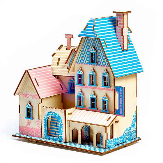 Дерев'яні 3D-пазли. Тривимірний конструктор-головоломка 21 см * 16 см * 23 см. Дерев'яний конструктор Кам'янець-Подільський