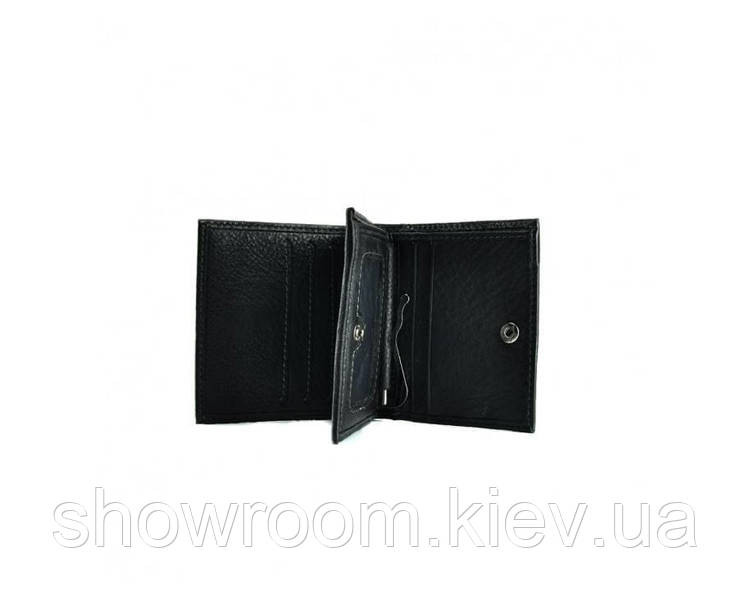 Функціональний затискач для грошей Leather Collection (390) black Київ - фото 2