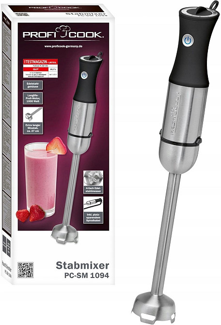 Блендер занурений 5 швидкостей Profi Cook PC-SM (1094) Потужність 1000 Вт Нововолинськ - фото 1