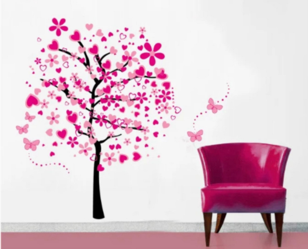 Интерьерная наклейка Дерево и сердечки Киев - изображение 7