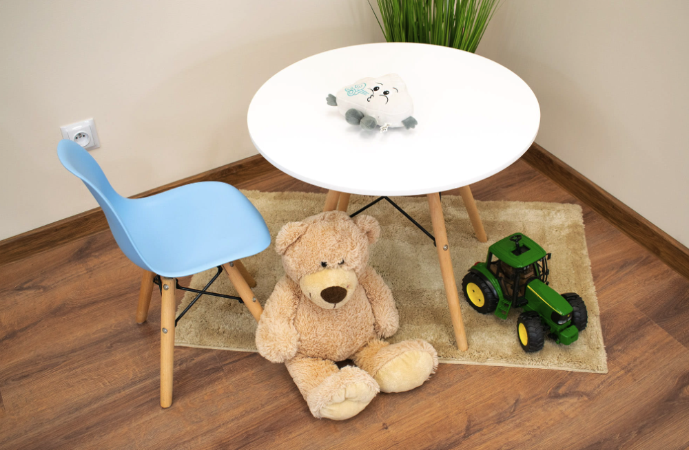 Дитячий стільчик Leobert Zubi зі спинкою блакитний Київ - фото 8