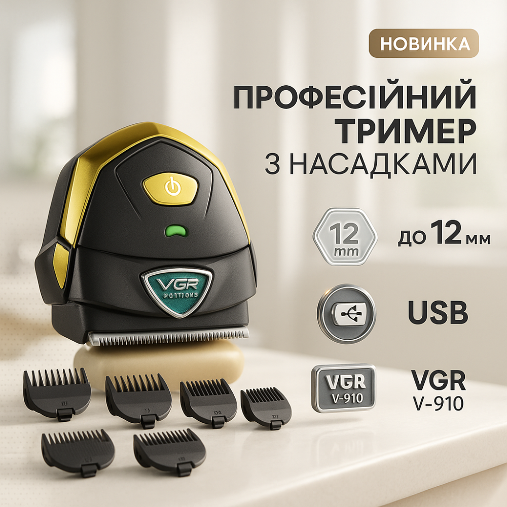 Тример для стрижки волосся потужний, Машинка для стрижки на акумуляторі Набір машинок MS-95 Львів - фото 18