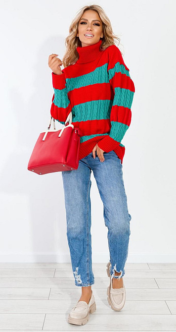 Подовжений светр (42-46) Київ - фото 3