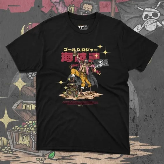 Футболка для подростка мальчика с принтом Ван Пис Gold D Roger Размер 160 Anime10240 Днепр