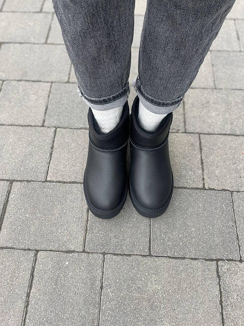 Hengji Угги жіночі HENGJI T33-1 чорні (зима, шкіра натуральна) (5756) 38 Коломия - фото 10