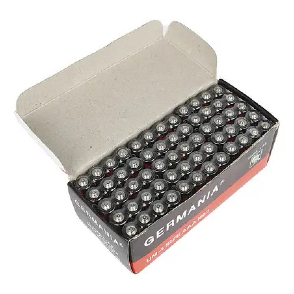 Пальчиковая батарейка AA (1,5В) R6S, Germania / Качественная одноразовая батарейка Киев - изображение 7