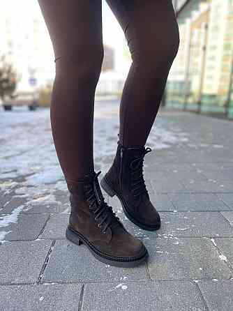 Edan Instruments Женские ботинки EDAN коричневые замша натуральная высота 16 см размер 36-41 (5 Коломыя