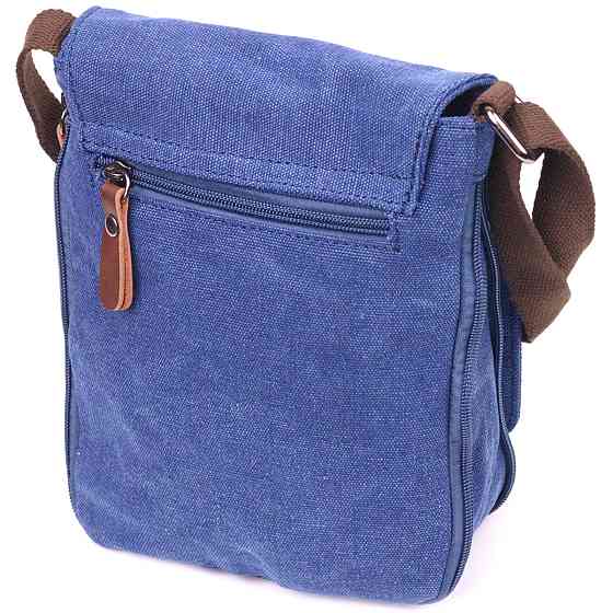 Цікава чоловіча сумка з текстилю 21267 Vintage Синя Київ