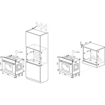 Комплект вбудованої техніки Hansa Духова шафа + варильна панель газова Hansa FCGI69329 Вінниця - фото 8