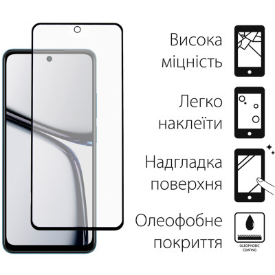 Чохол до мобільного телефона Dengos Realme C65 + Glass Blue (DG-KM-94) Вінниця - фото 3