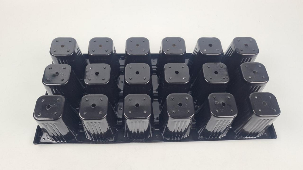 Набор для рассады кассета 44*20,5*8  с поддоном на 18 V-ячеек-200 см3(ячейка60мм*60мм*80мм) (1 шт) Харьков - изображение 3