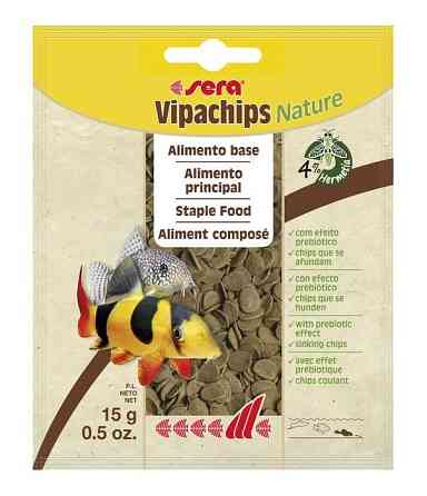 Корм для акваріумних риб Sera Vipachips чіпси для всіх донних риб 15 г Київ