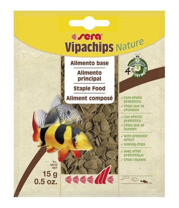 Корм для аквариумных рыб Sera Vipachips чипсы для всех донных рыб 15 г Киев - изображение 1