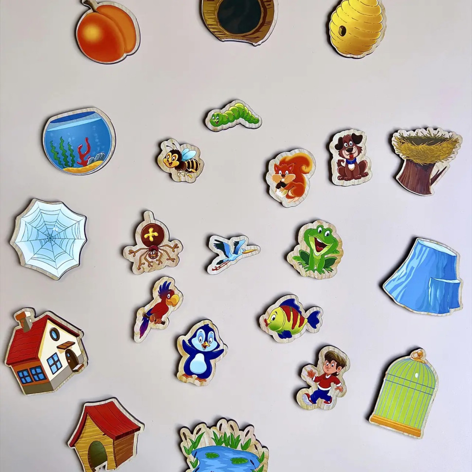 Деревянный пазл-вкладыш 