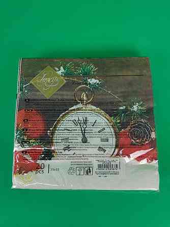 Салфетки бумажнае новогодние(ЗЗхЗЗ, 18шт)