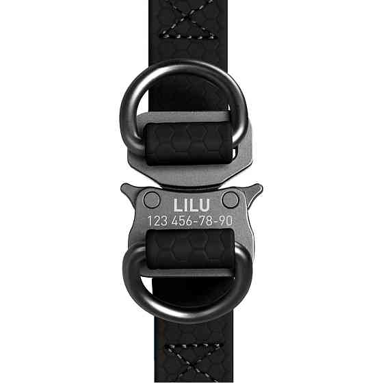 Шлей для собак водостойкий WAUDOG Waterproof, с QR-паспортом, металлическая пряжка-фастекс, XS, Ш 15 мм, Д 30-39 см черный Киев