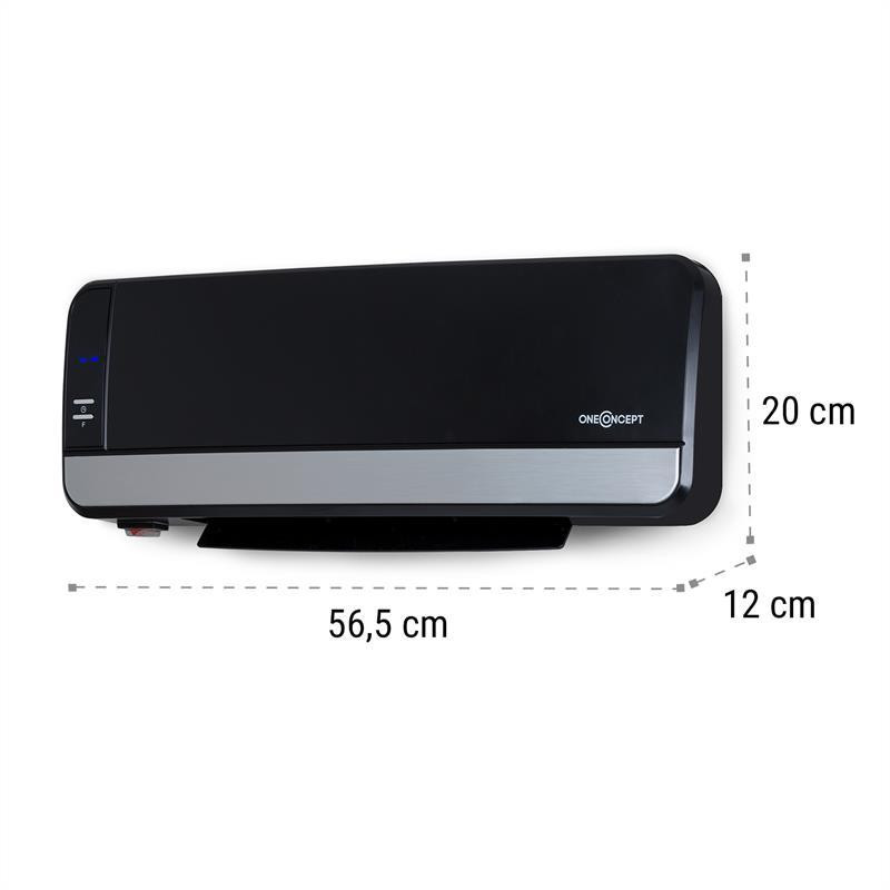 Настінний нагрівач Wallkyrie 1000 Вт/2000 Вт 10-49 °C термостат чорний 1200/2000 Вт (Німеччина, читати Рівне - фото 9