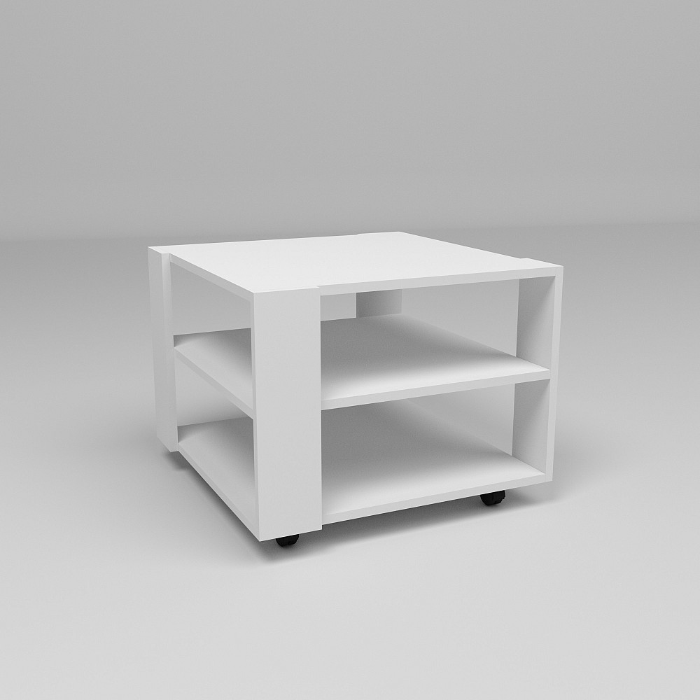 Стол журнальный Квант №4, Белый, 600/600/450 Львов - изображение 2