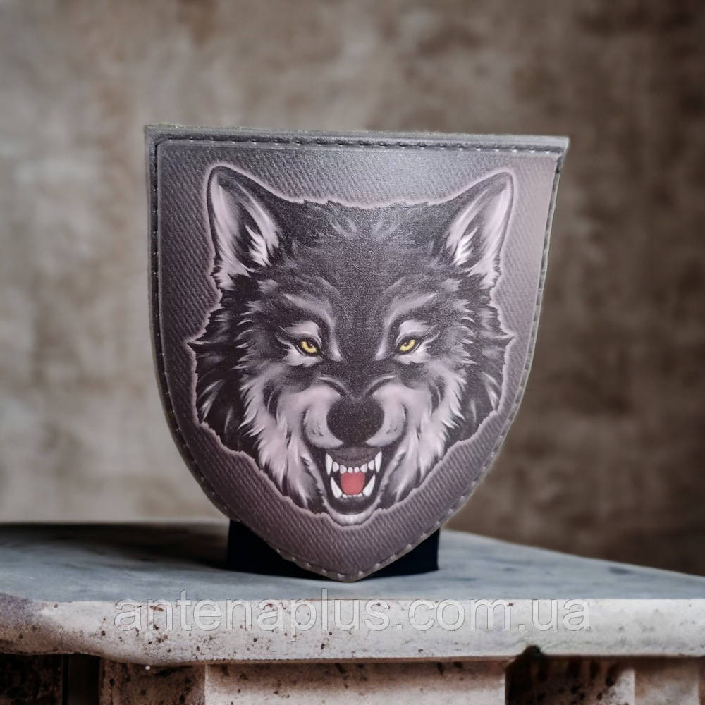 Вовк чорний шеврон / патч Київ - фото 2