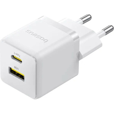Зарядное устройство Baseus 1xUSB-C 30W + 1xUSB white (P1011160A213-00) Винница - изображение 5