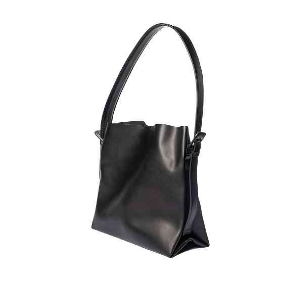 Сумка женская на плечо вместительная стильная из искусственной кожи, Черный Каменец-Подольский