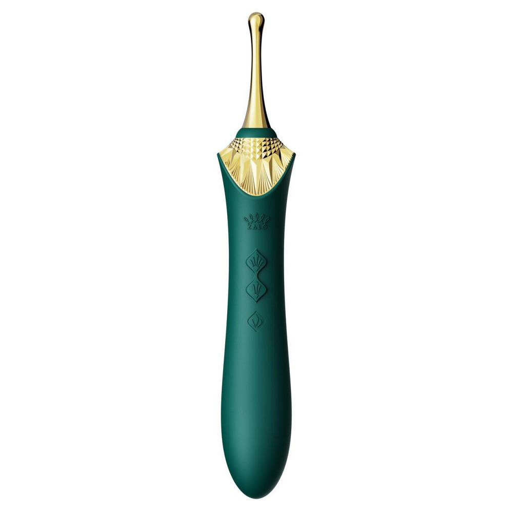 Мультифункціональний вібратор Zalo — Bess 2 Turquoise Green, 4 насадки, підігрів Sex Aura Київ - фото 8