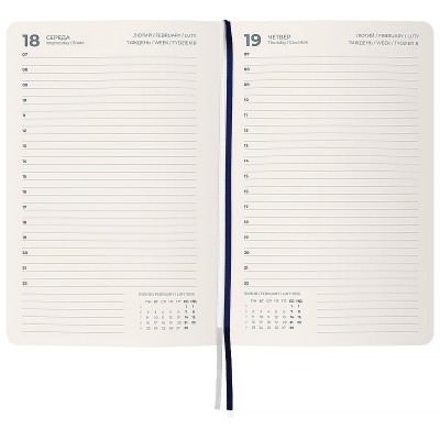 Еженедельник Axent датированный 2026 Partner City Soft, 145х210, синий (8821-26-02-A) Винница - изображение 3