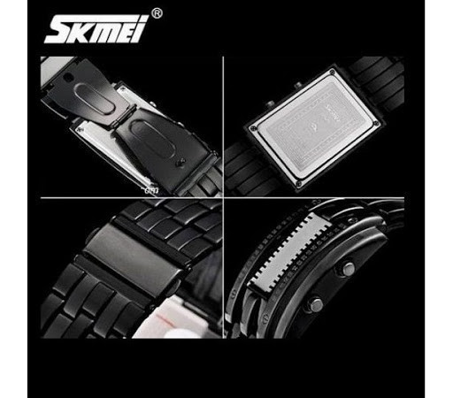 Уникальные бинарные мужские часы Skmei 0926 (Черные) Винница - изображение 6