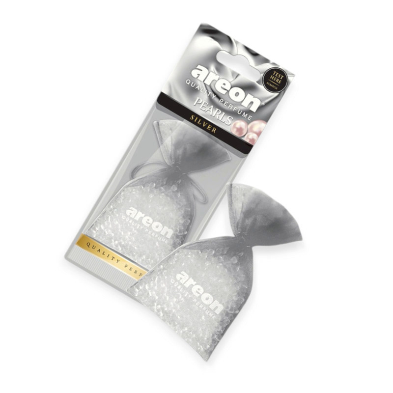 Ароматизатор на дзеркало сухий мішечок areon pearls "silver" Мукачево - фото 1