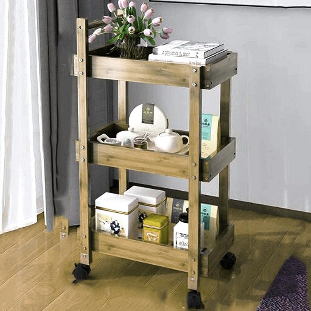 Етажерка для ванної на коліщатах "Дівара" палісандр Миколаїв - фото 1