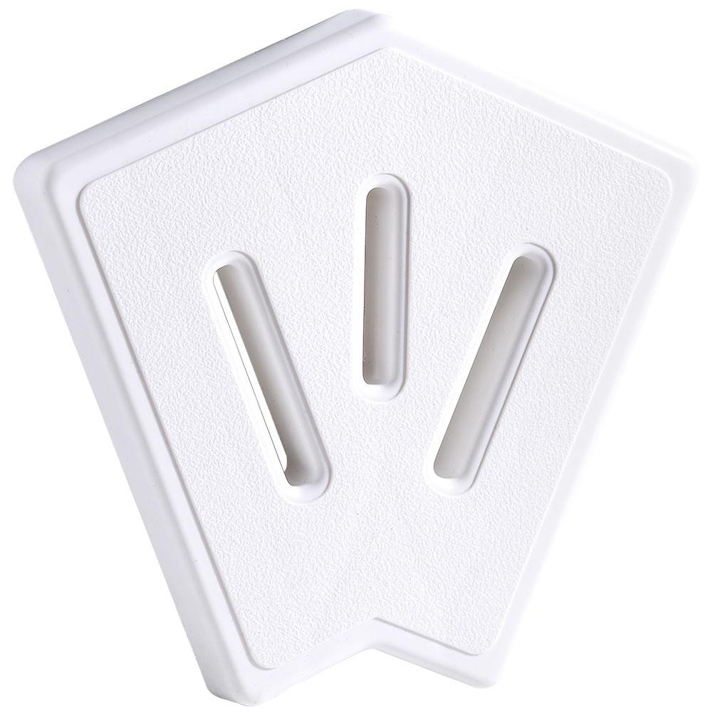 Кутовий елемент Aquaviva для переливної решітки Classiс та Grift, (45°, 195/25 мм, білий) Київ - фото 1