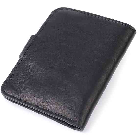 Вместительный картхолдер из натуральной кожи Tony Perotti 20899_1 (3796 nero) Черный Киев