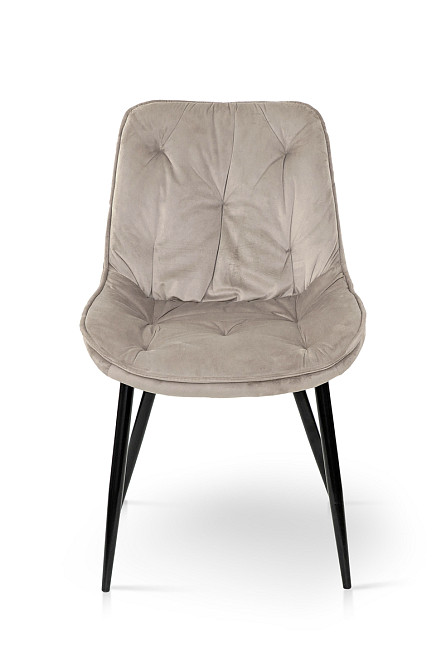 Стілець Прадо-R чорний/ велюр бежевий Київ - фото 2