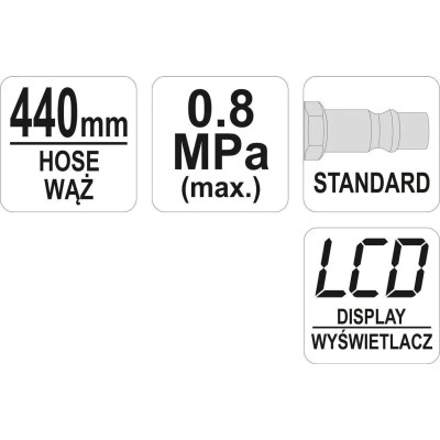 Пистолет для подкачки колес Yato для подкачки колес (YT-23702) Винница - изображение 4