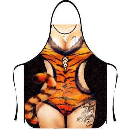 Фартух з приколом Дівчина в смішному купальнику 75 на 60 см різнобарвний Київ