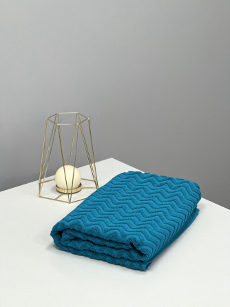 Махровое полотенце Ideal Textile Зигзаг 70х140 см (56861033) Бірюзовий Черновцы