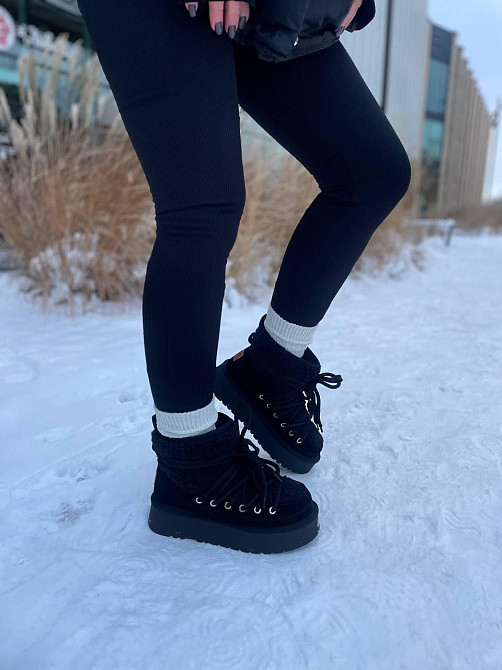 Hengji Угги жіночі HENGJI T39-1 чорні (зима, замша натуральна) (5675) 36 Коломыя - изображение 6