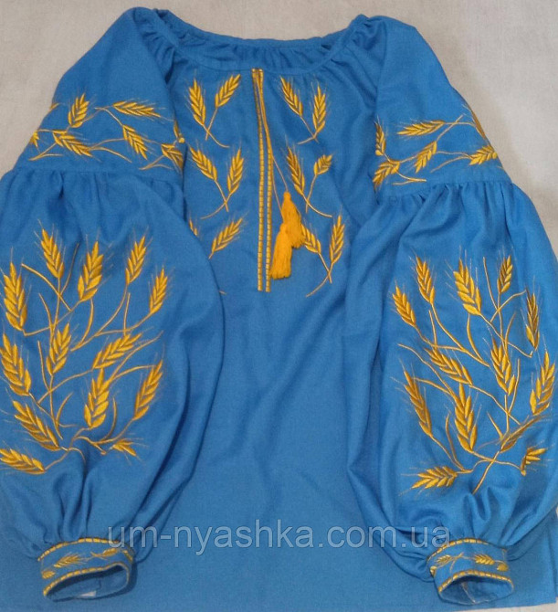 Жіноча вишиванка лляна Колоски Кривий Ріг - фото 5