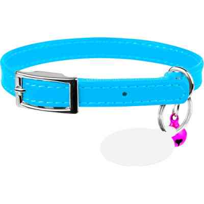 Ошейник для животных WAUDOG Glamour с QR паспортом Д 17-20 см голубой (32752) Винница