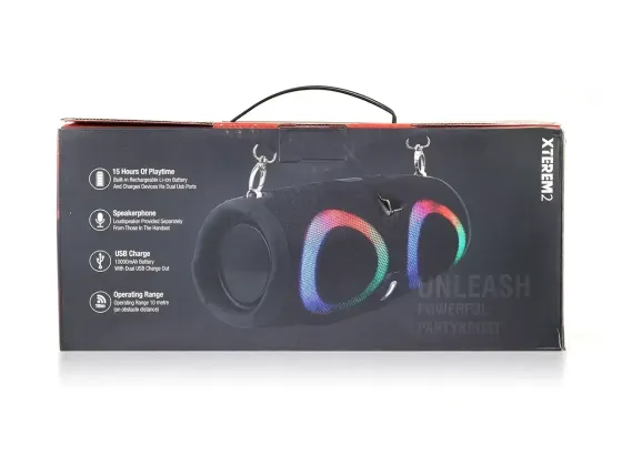 Мінідинамік Bluetooth Xtreme-2 RGB B16 2 динаміка, 40Вт, LED підсвічування, підтримка карти пам'яті  Київ