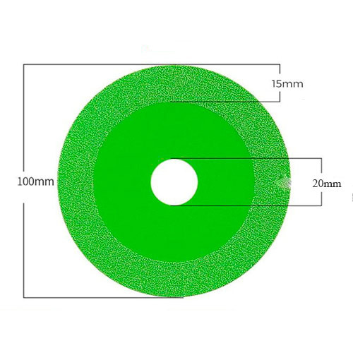 Диск алмазний 100мм для різання скла кераміки, двосторонній Вінниця - фото 2