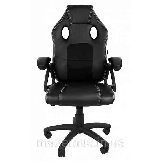 Геймерское игровое кресло bonro BN-2022S кресло геймерское для подростка компьютерное для дома черное Мостиська