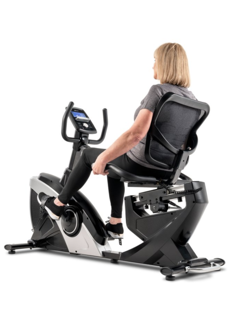 Горизонтальний велотренажер Hop-Sport HS-070L Helix сріблястий iConsole+ Киев - изображение 4